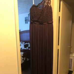 Bridesmaid dress. Plum